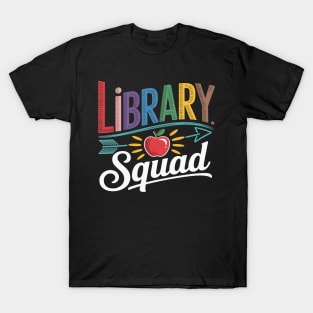 Library Squad Tie Dye Back to School Teacher Student T-Shirt